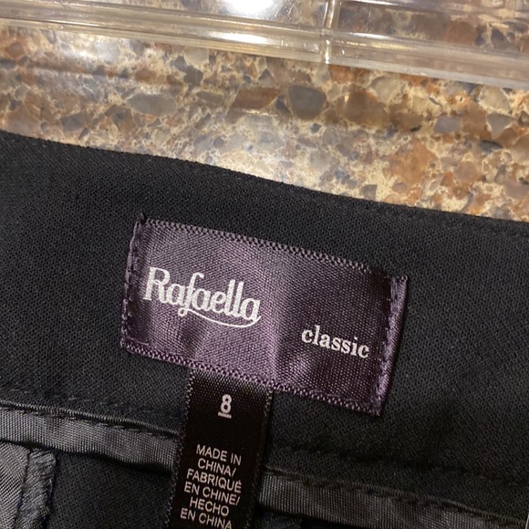 Rafaella classic, black pants size 8 - Picture 3 of 4